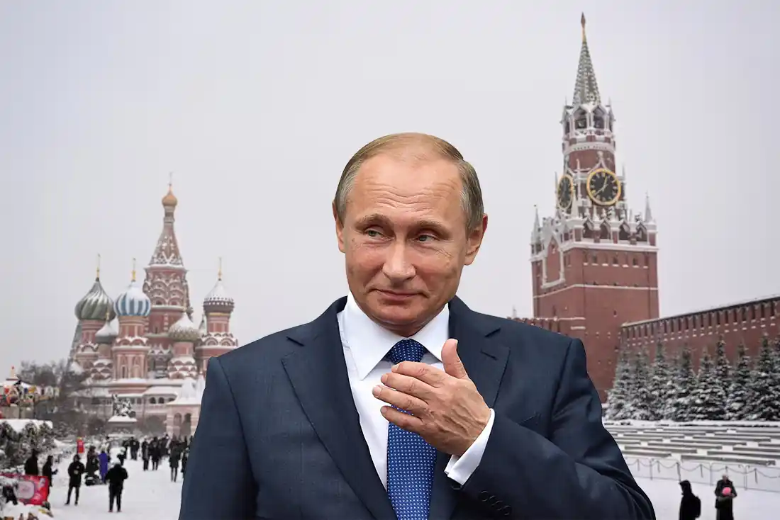 putin trionfante a mosca per natale 2023