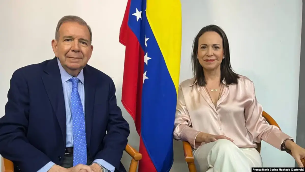 Venezuela Maria Corina Machado con Edmundo González