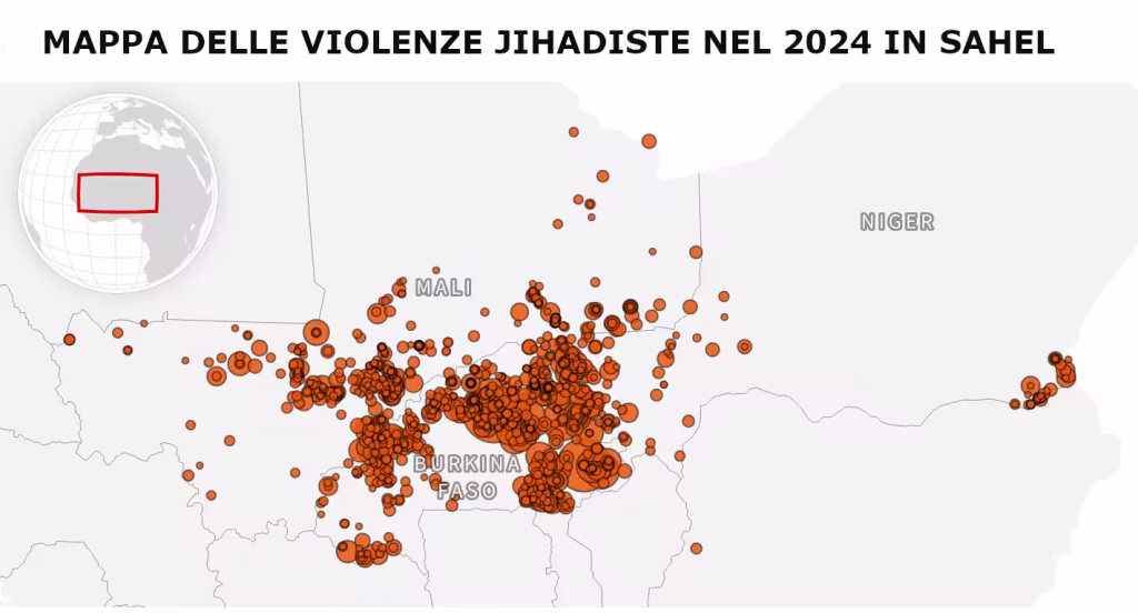 L'Africa Occidentale nuovo fulcro del terrorismo islamico 4 mappa delle violenze jihadiste in sahel
