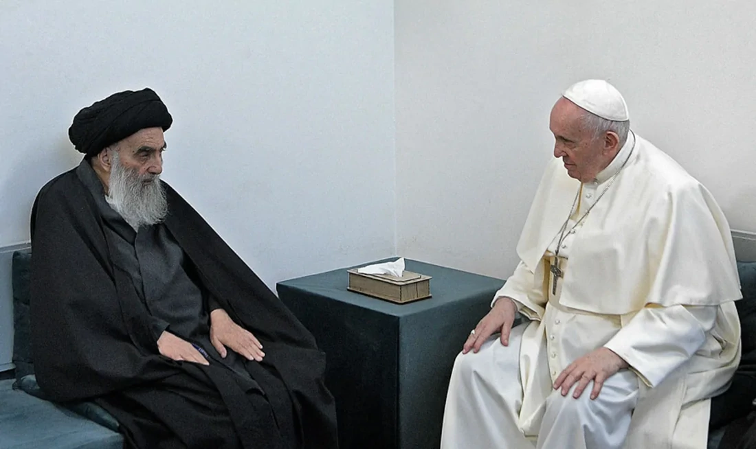 Bergoglio a colloquio con un mullah sciita