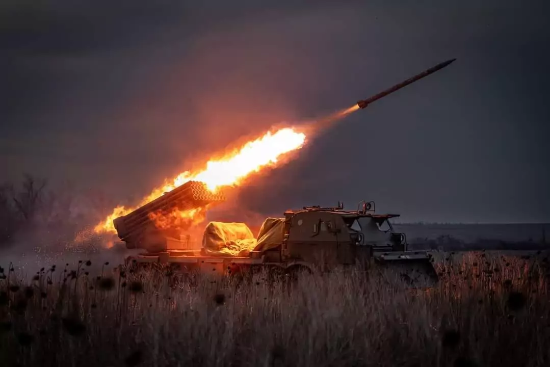 capodanno nella guerra in ucraina lanciarazzi