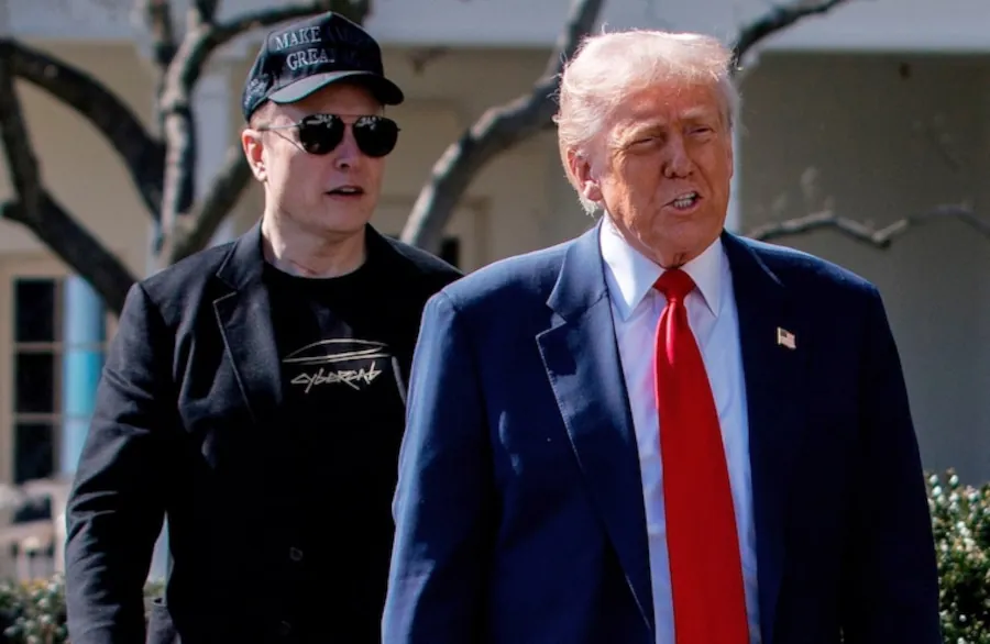 Donald Trump con Elon Musk