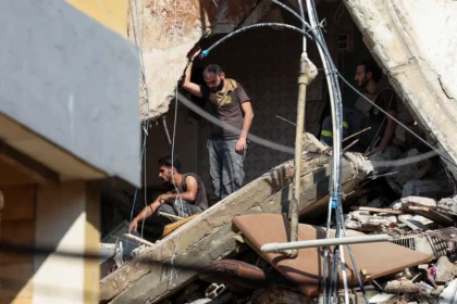 Libano, casa distrutta da bombardamento