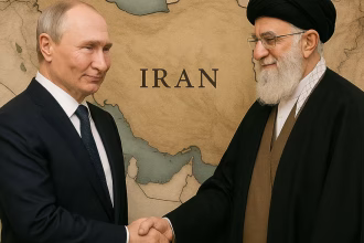 Putin stringe la mano di Khamenei
