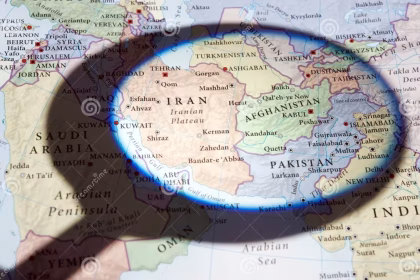 mappa Afghanistan con lente