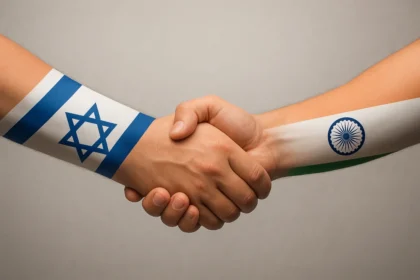 cooperazione india israele si danno la mano