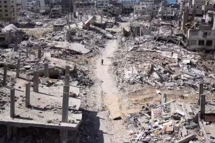 la distruzione di Gaza copre il genocidio