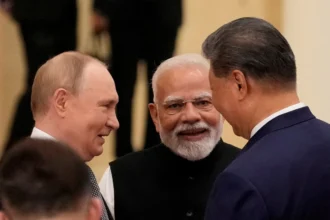 incontro india russia cina putin, xi, modi