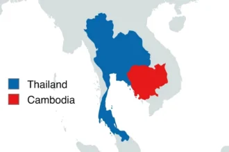 mappa Thailandia Cambogia