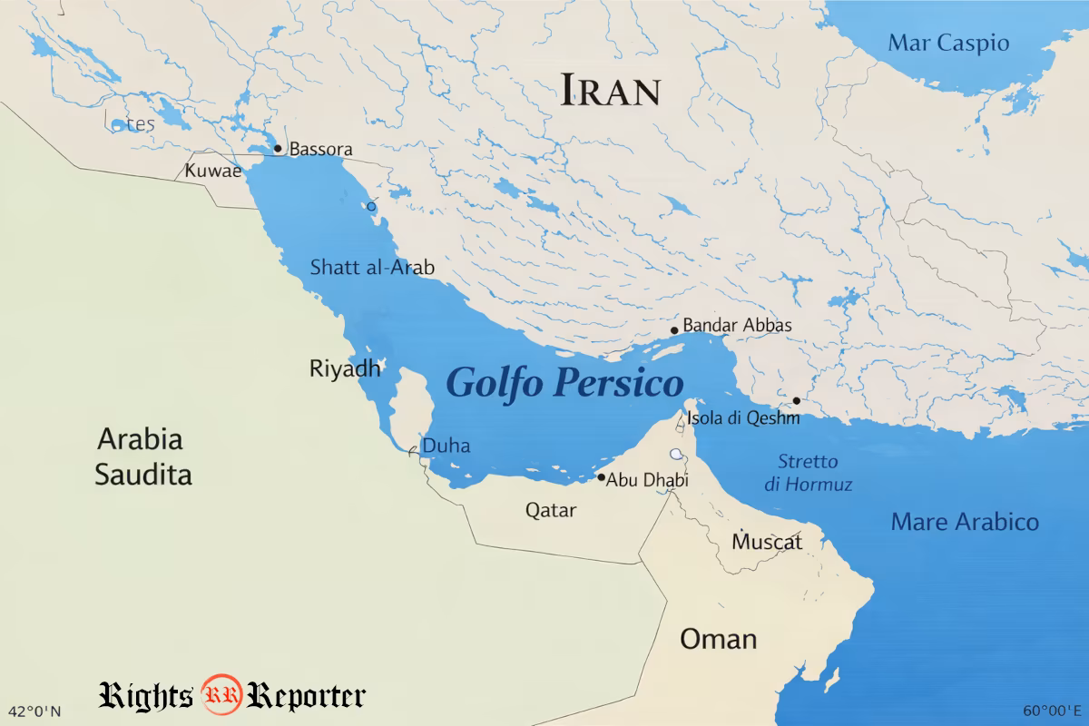 mappa golfo persico