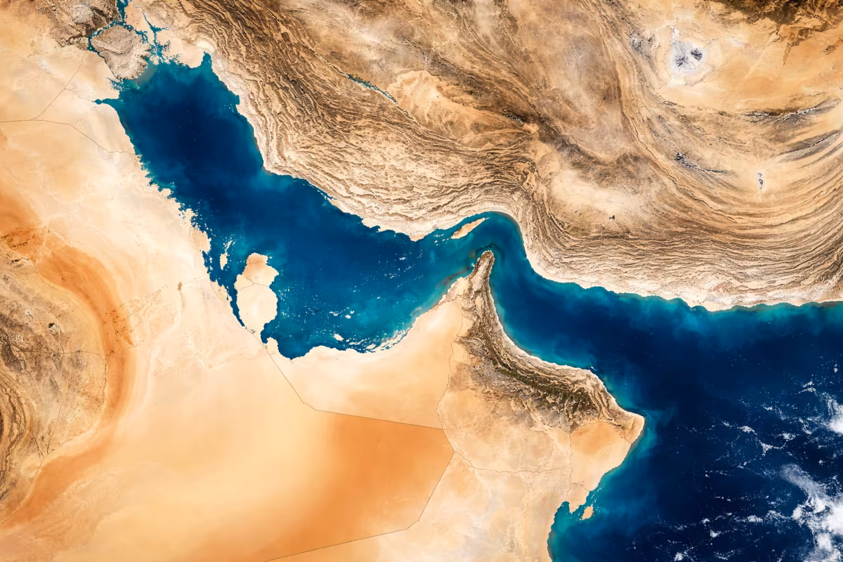 Medio Oriente, Golfo Persico visto dallo spazio