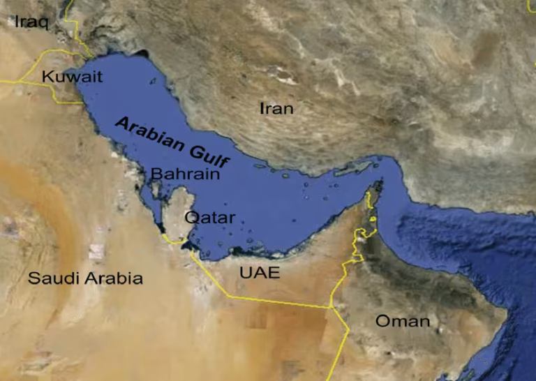 Perché i Paesi Arabi del Golfo non hanno ancora risposto agli attacchi iraniani 6 mappa paesi arabi del golfo e iran