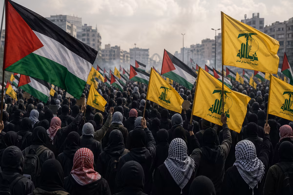 saponette mancate, manifestazione pro pal e pro hezbollah il 25 aprile