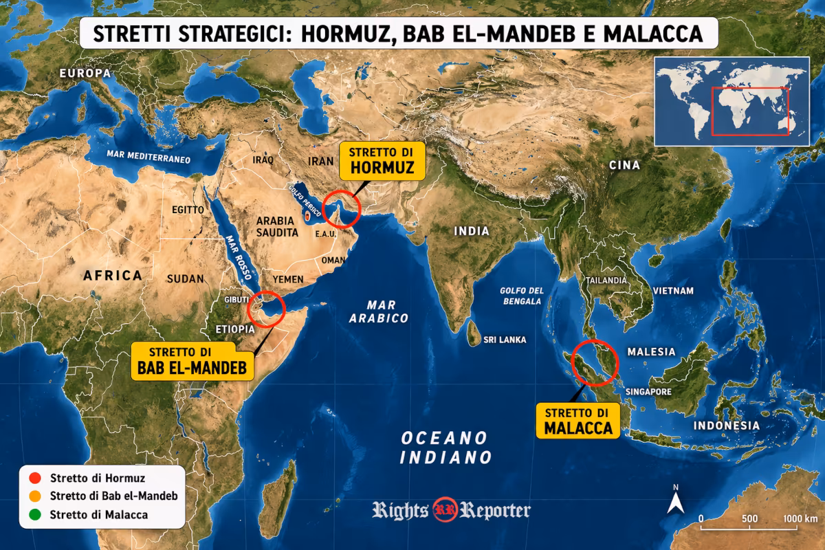 stretti marittimi strategici mappa completa