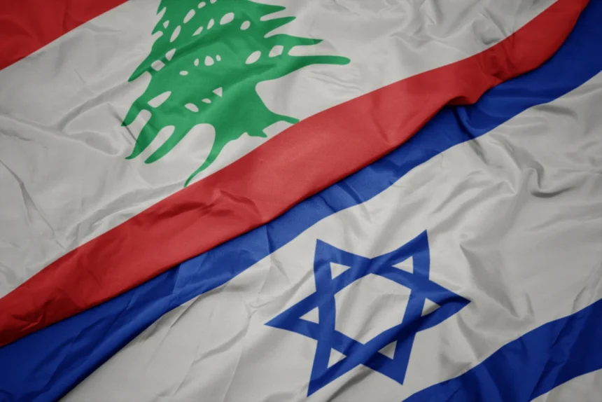 bandiere del libano e israele