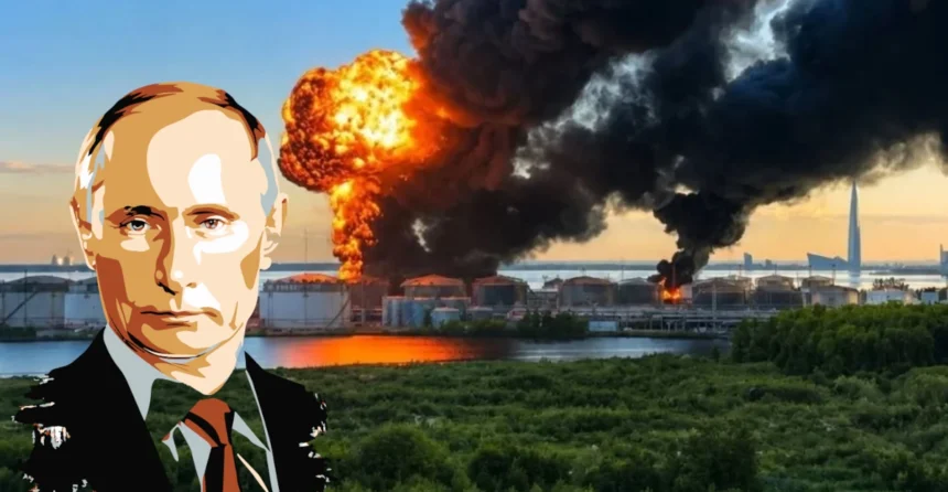 guerra in ucraina putin alle strette san pietroburgo in fiamme