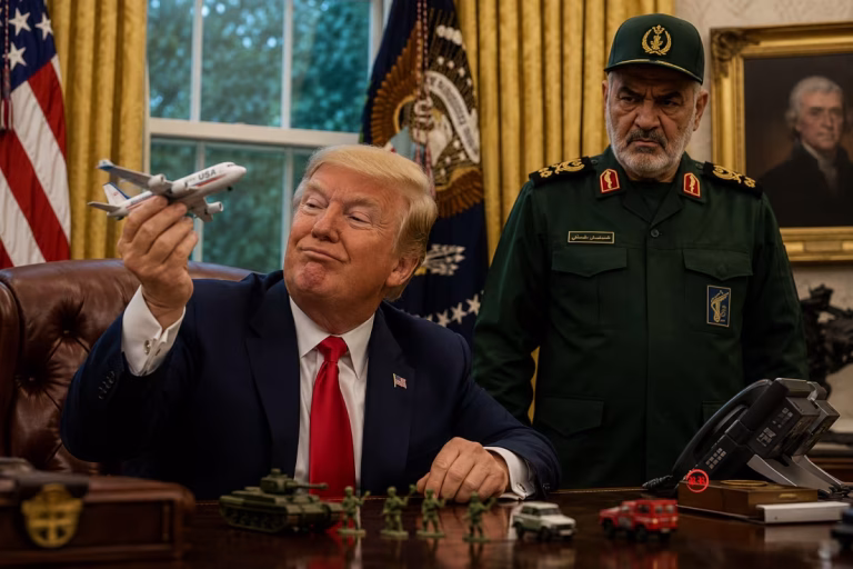 Mentre Trump si gingilla, l'Iran si riarma e riprende possesso di 1.000 missili balistici 8 trump si gingilla con un aeroplanino nello studio ovale mentre cresce la minaccia iraniana