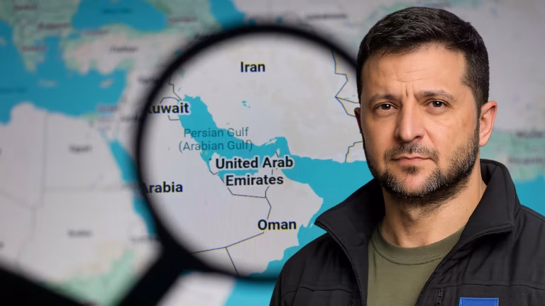 zelensky ucraina nel golfo persico
