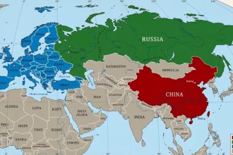 mappa cina russia europa imperi in decadenza