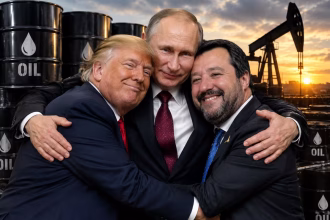 putin abbraccia trum e salvini