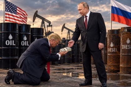 Trump in ginocchio da Putin